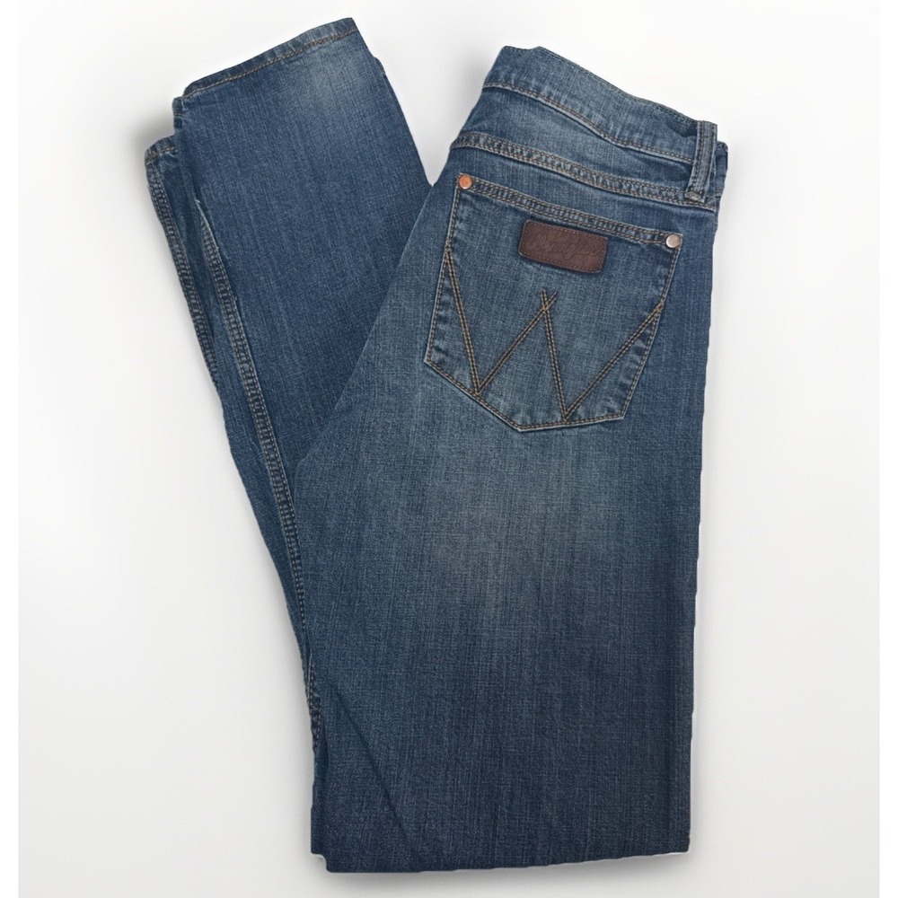 Wrangler Retro Men's Slim Straight Jeans Tag 31x36 Measures 31x35  WLT88CW
